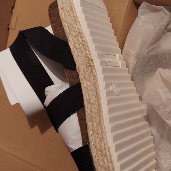 Steve Madden Girls Kimmie Little Kid Espadrilles Black 5 Medium (B M) Big Kid - Picture 4 of 7